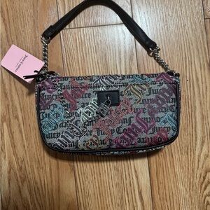 Juicy Couture Black and Multicolor Shoulder Bag